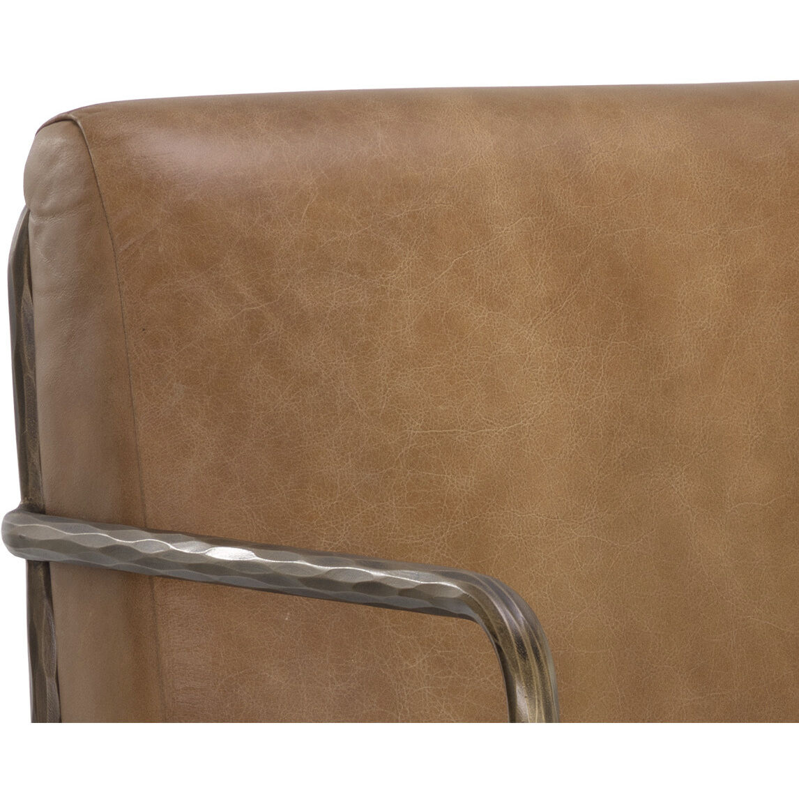 Lathan Tan Leather Lounge Chair